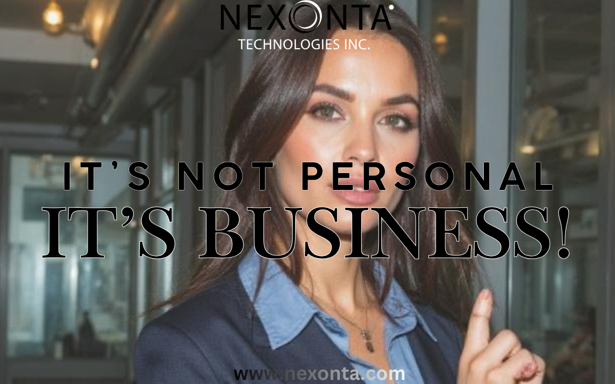 It’s Not Personal in Business: Turn Adversity into Growth