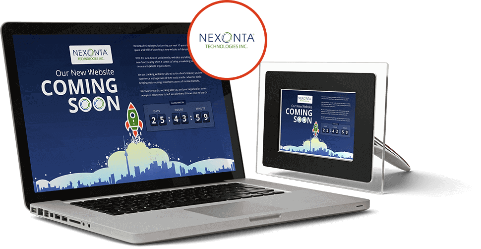 Nexonta website design preview